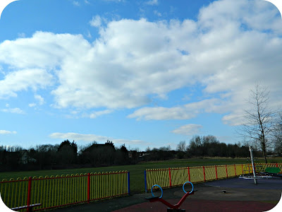 Farnworth Children's Park Blue Skies White Clouds