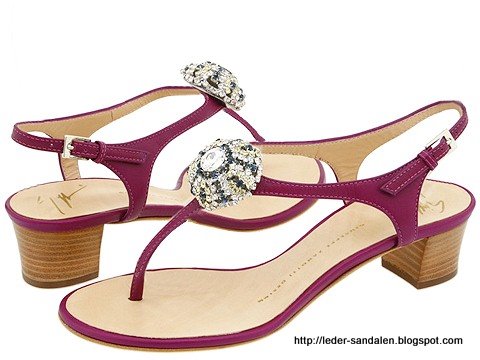 Leder sandalen:sandalen-353440