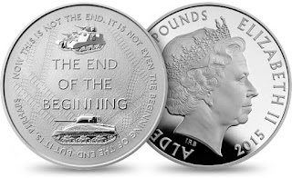 British Coins 5 Pounds Silver Coin 2015 Sir Winston Churchill - The Orator