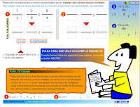 http://www3.gobiernodecanarias.org/medusa/eltanquematematico/todo_mate/fracciones_e/ejercicios/fracciones_mcm_p.html