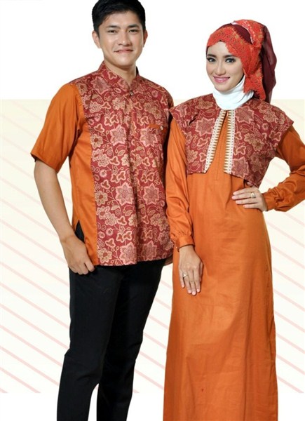 Trend model baju muslim batik sarimbit couple keluarga terbaru 2017/2018