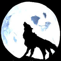 Wolf and Moon Painting - Maninder's Sketches Homepage