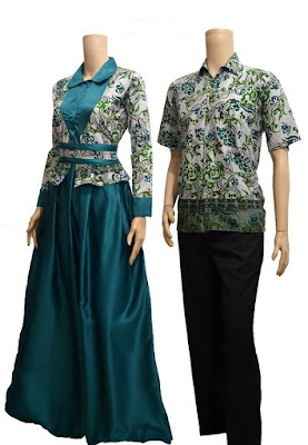 batik couple toska