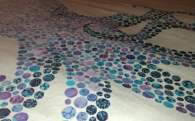 Octopus quilt made with circles