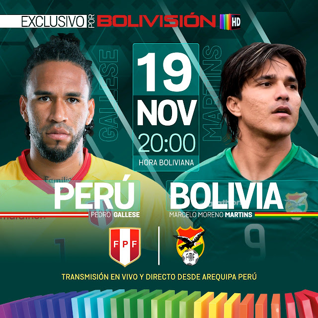 Peru vs Bolivia transmitido por Bolivision