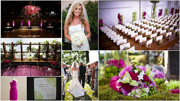 wedding color combinations with fuschia