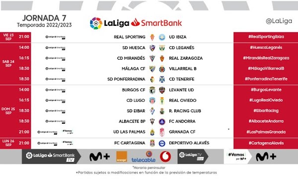 El Málaga - Villarreal B, el 24 de septiembre a las 18:30 horas