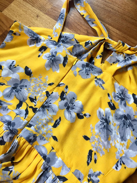 Diary of a Chain Stitcher: Yellow Floral Viscose Lonsdale Maxi Dress