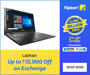 flipkart big billion day laptops