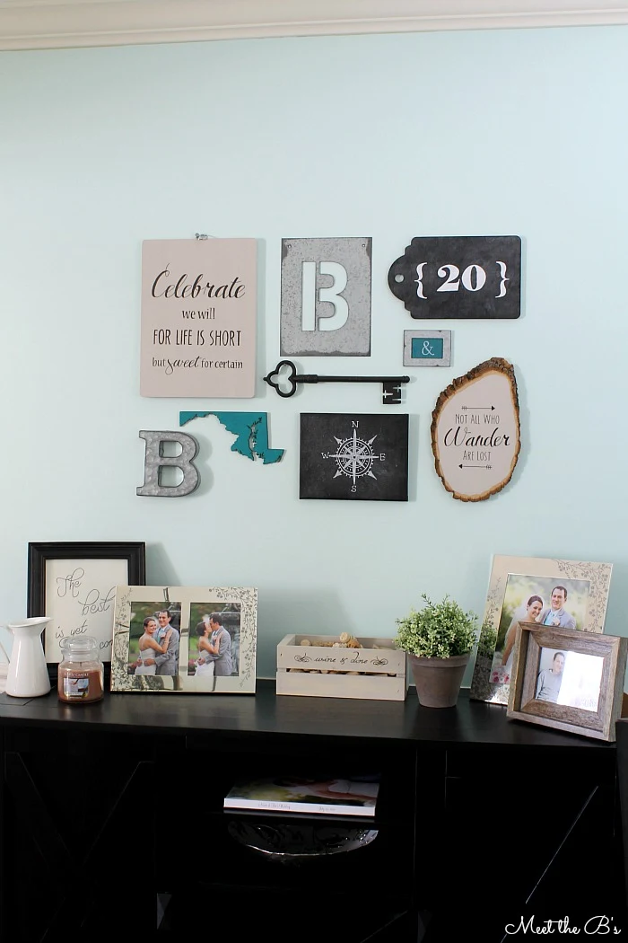 DIY Modern Industrial Collage Wall- Sources & How Tos