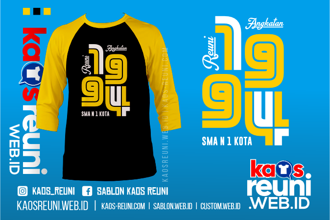 Kaos Reuni Online Desain Gratis