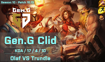 Gen G Clid Olaf JG vs RNG XLB Trundle - KR 10.13