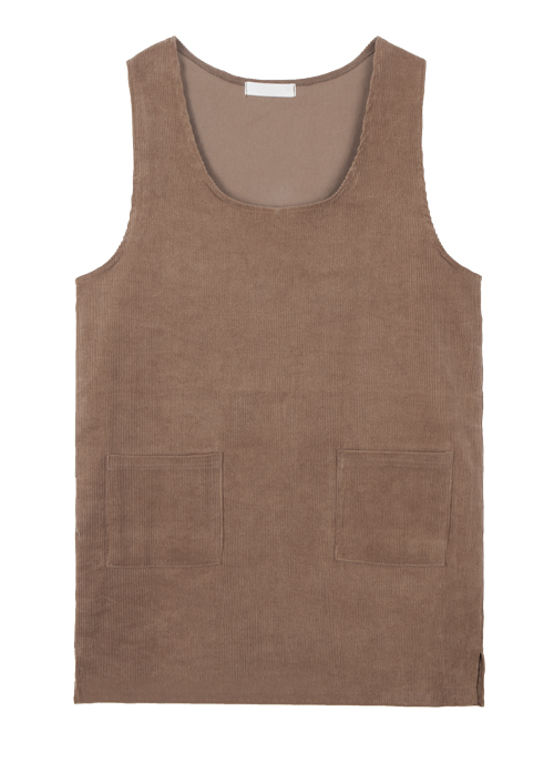  Corduroy Sleeveless Dress