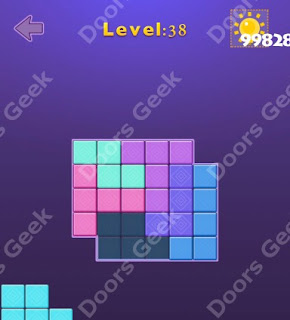 Cheats, Solutions, Walkthrough for Move Blocks Easy Level 38