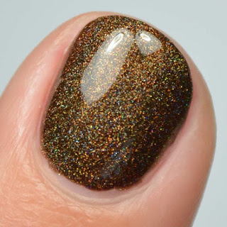 chocolate holographic nail polish