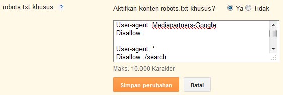 robots.txt blogger