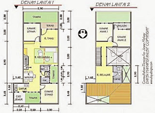 50+ Contoh Gambar Denah Rumah Minimalis Terbaru 2017 