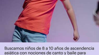 CASTING en MADRID: Se buscan NIÑOS de 8 a 10 años de ascendencia asiática 