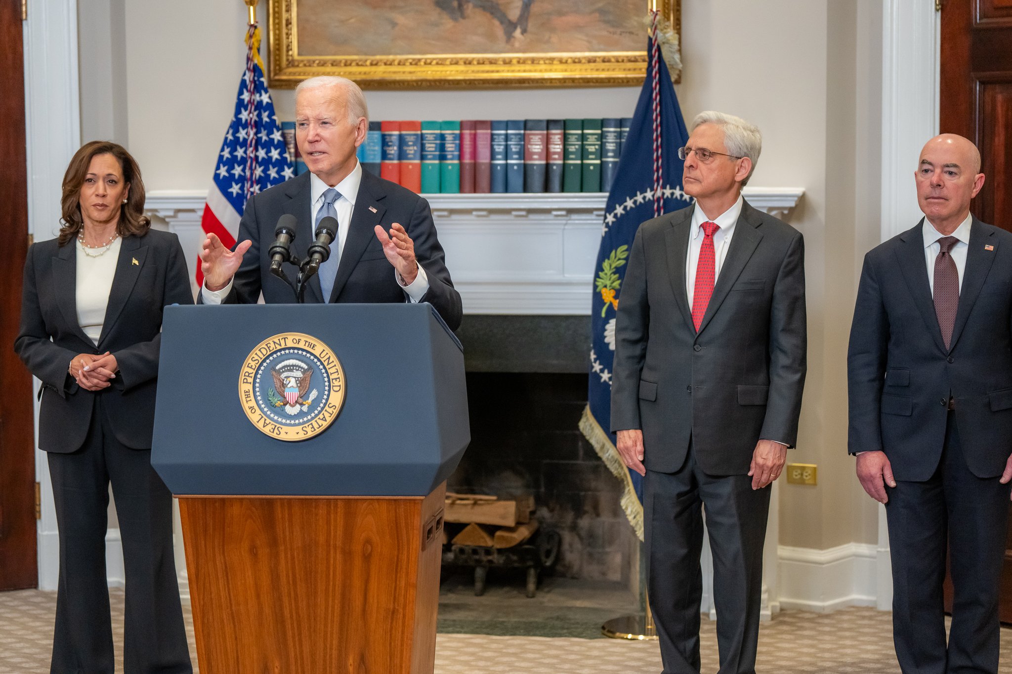 President of the US, Joe Biden, and VP Kamala Harris