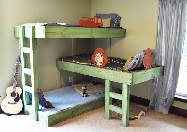 raised bunk bed plans