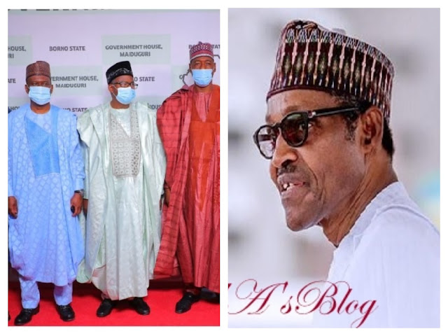 BREAKING: Insecurity: Buhari in closed-door meeting with Northeast Governors, Service Chiefs