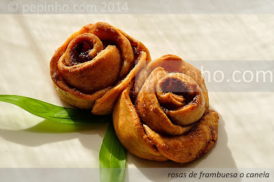 Rosas de ricotta con canela