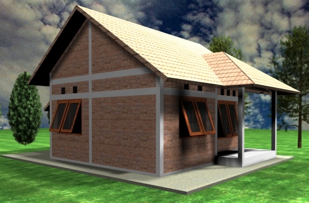99 Contoh Model Gambar Desain Rumah  Minimalis  Sederhana  Pedesaan  1 Lantai Tampak Depan