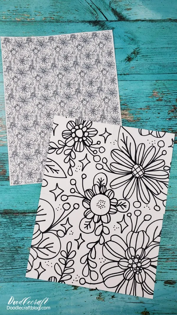 How to Make Repeating Pattern Designs!  Learn how to easily make seamless repeating pattern designs using just a few simple supplies.     This fun papercraft project is perfect for making wallpaper backgrounds for the phone, your own design on fabric, vinyl, Valentines or printables or just for fun!