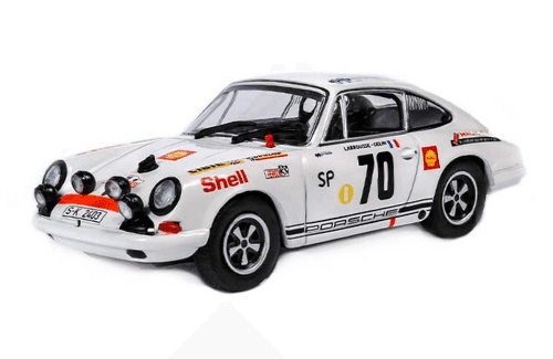 porsche 911 r 1:43 gérard larrousse - maurice gélin, vencedores de rally