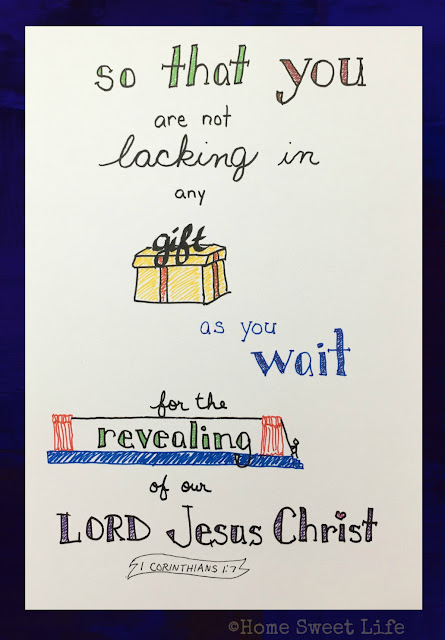 Scripture Writing, hand-lettering, 1 Corinthians 