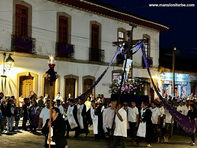 Processions in Pátzcuaro, during the Holy Week