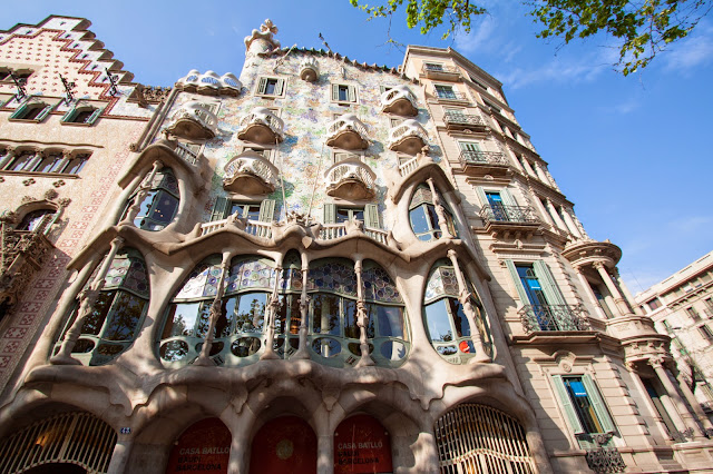 Casa Batlò di Antoni Gaudì-Barcellona