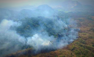 Update terakhir Kebakaran hutan Gunung Ciremai