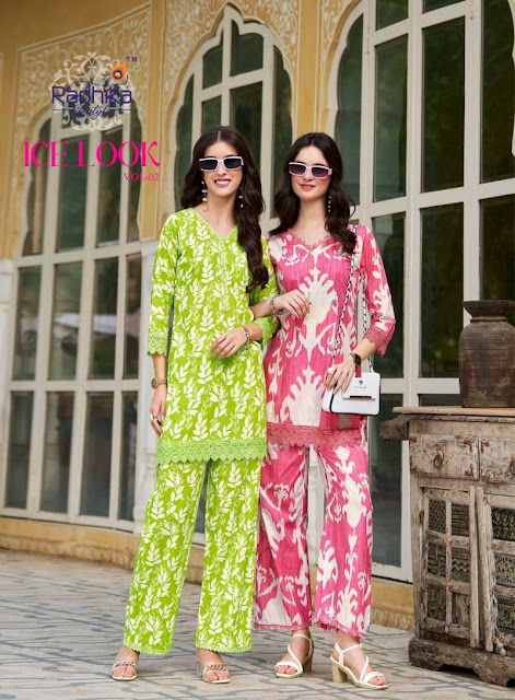 Radhika Ice Look Vol 1 Heavy Cotton Printed Co Ord Sets Exporter India 