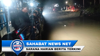 Tim SAR Pinrang Cari Warga Yang Diduga Tercebur Di Area Sungai Bendungan Lerang lerang 