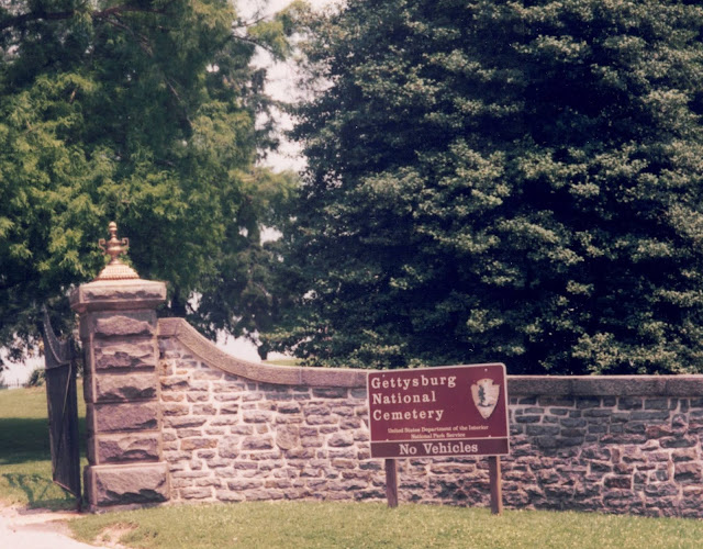 photograph of Gettysburg National Cemetery entrance