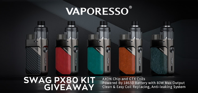  Seize the chance to win a Vaporesso Swag PX80 Kit here!