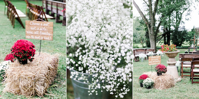 A Cranberry and Blue Autumn Wedding at Worsell Manor in Warwick, MD by Heather Ryan Photography 