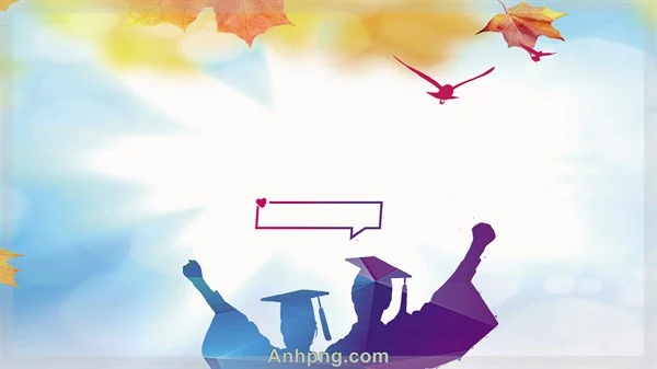 Background lễ tốt nghiệp cấp 3 phông sáng rực rỡ