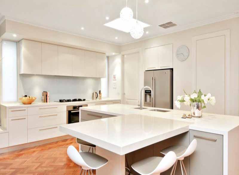 Desain Dapur Putih  Dekorasi Dapur Rumah  Minimalis  Modern  