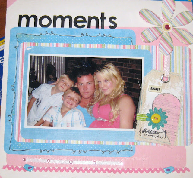 Scrapbooking Layout Idea - Moments