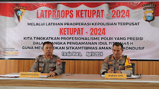 Siapkan Pengamanan Idul Fitri 1445 H, Polres Toraja Utara Gelar Latpraops Ketupat 2024