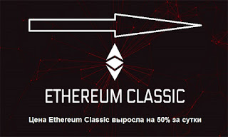 Цена Ethereum Classic выросла на 50% за сутки