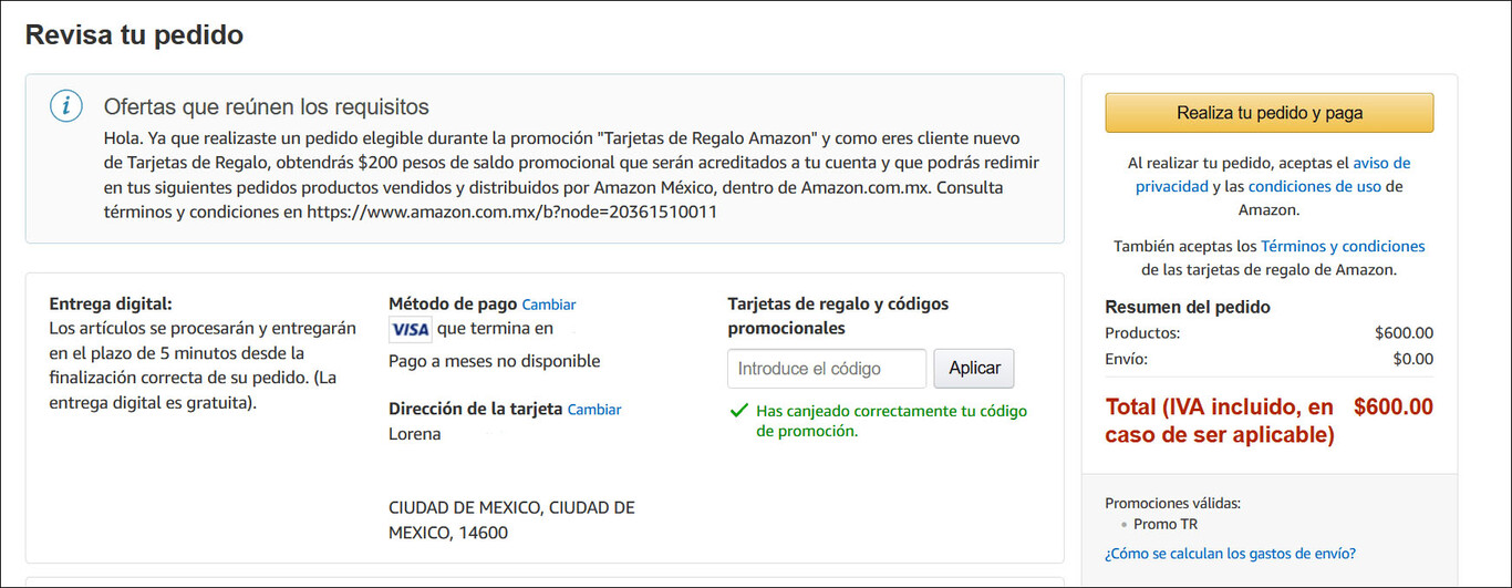 Recibe $200 de saldo gratis comprando una tarjeta de regalo de Amazon México: así puedes aprovechar la promoción antes del Buen Fin 2022