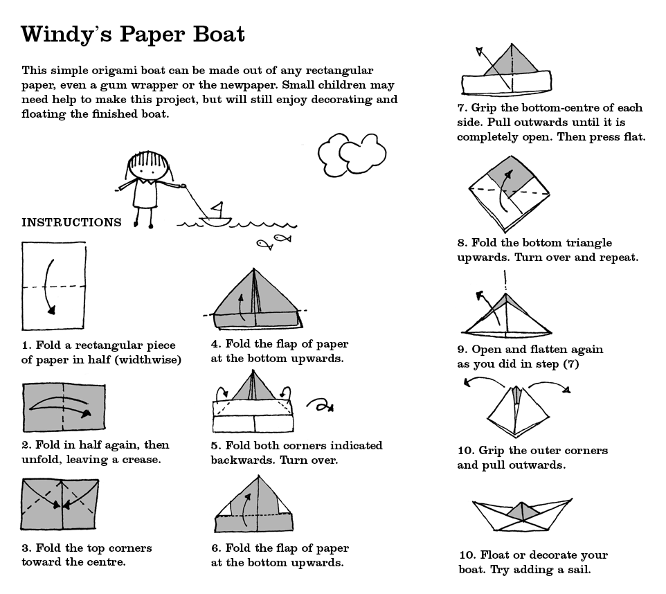 How To Make A Paper Boat Instructions_1jpg | Apps Directories