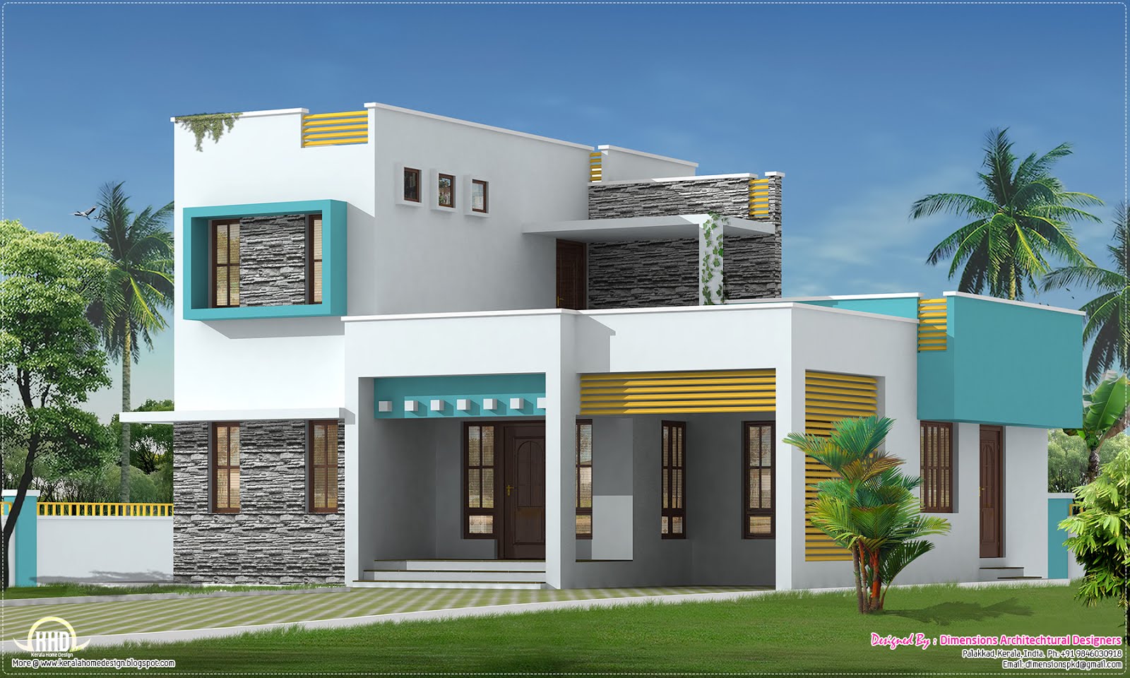 1500 square  feet  3 bedroom villa Kerala  home  design and 