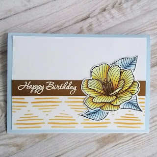 Birthday card with Cherished memories stamp from Altenew