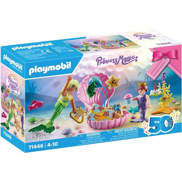 Set cadeau Playmobil 50e anniversaire fête d'anniversaire des sirènes 71446.