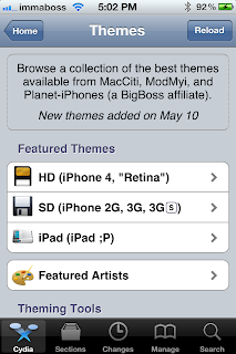 Cydia - Themes