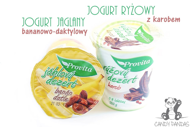 Jogurt ryżowy z karobem i jaglany bananowo-daktylowy- Provita (UrbanVegan)